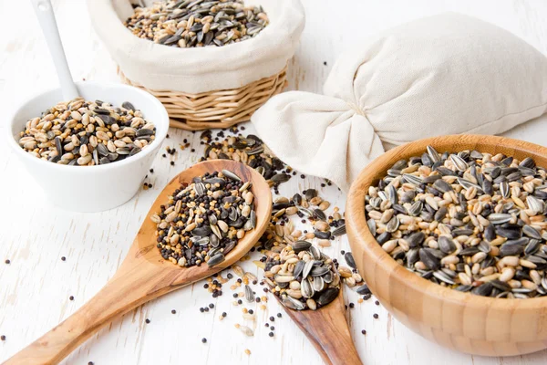 Seed Mix Heaps — Stock Photo, Image