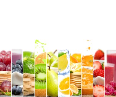 Meyve karışımı çizgili