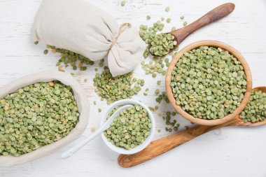 Mercimek tohum yığınları