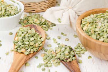 Mercimek tohum yığınları