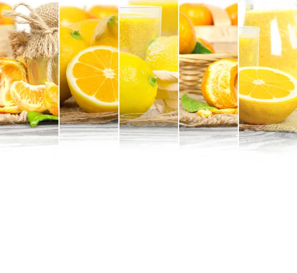 Listras de mistura de limão — Fotografia de Stock