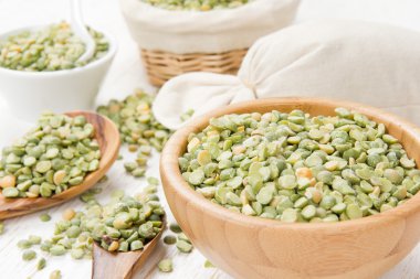 Mercimek tohum yığınları