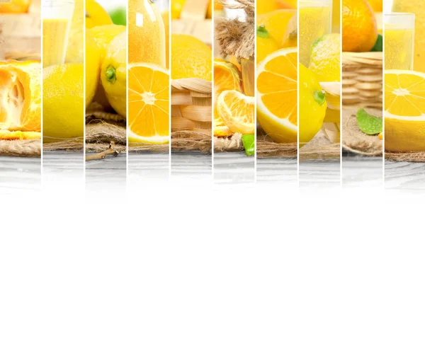 Listras de mistura de limão — Fotografia de Stock