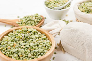 Mercimek tohum yığınları