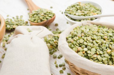 Mercimek tohum yığınları