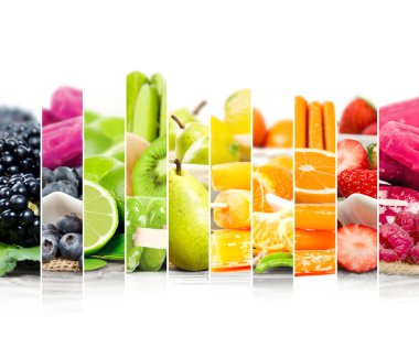 Meyve dondurma karışımı çizgili