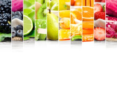 Meyve dondurma karışımı çizgili