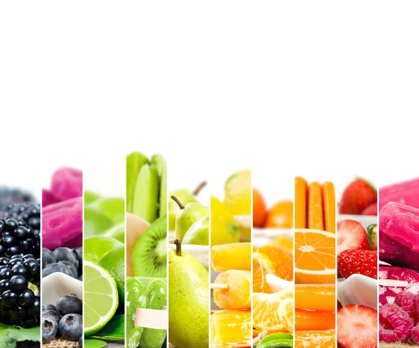 Gyümölcs fagylalt Mix csíkok — Stock Fotó