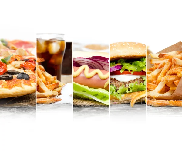 Fast Food Mix — Stock Photo, Image