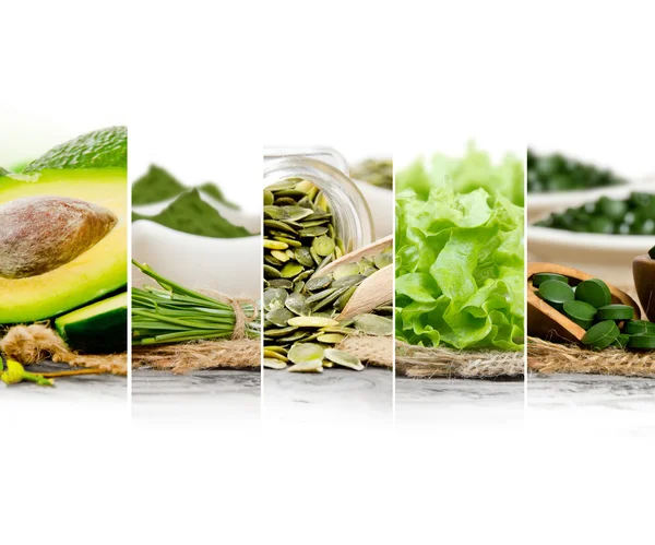 Green Food Mix — Stock Photo, Image