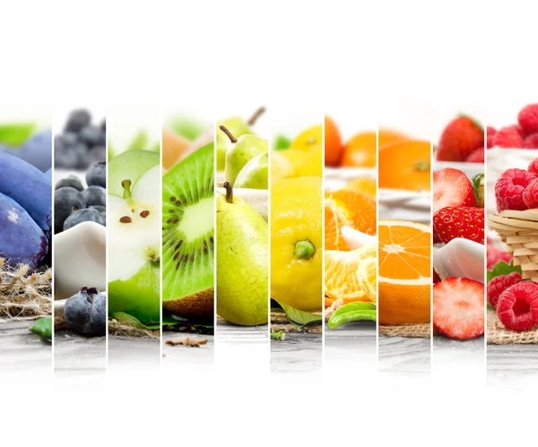 Fruit Mix Stripes — Stock Photo, Image