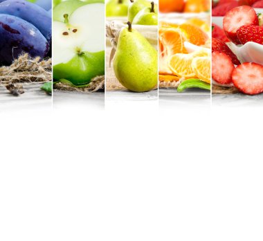 Meyve karışımı çizgili