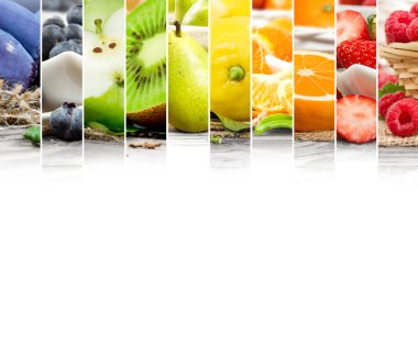 Meyve karışımı çizgili