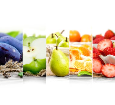 Meyve karışımı çizgili