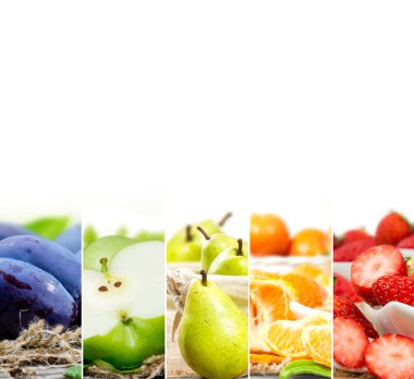 Meyve karışımı çizgili