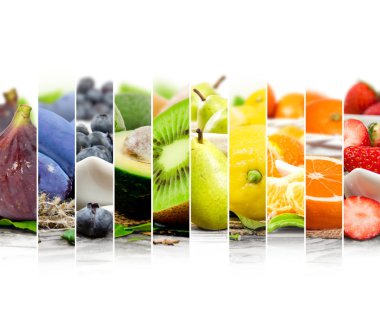 Meyve karışımı çizgili