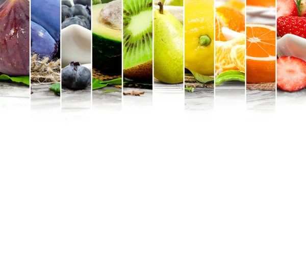 Fruit Mix Stripes — Stock Photo, Image