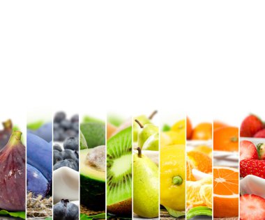 Meyve karışımı çizgili