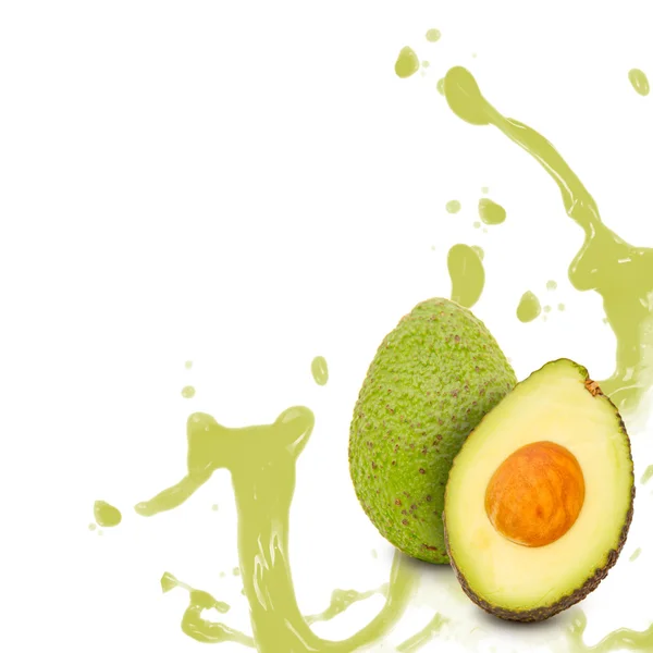 Avocado splash — Stockfoto