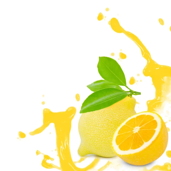 Spruzzi di limone — Foto Stock