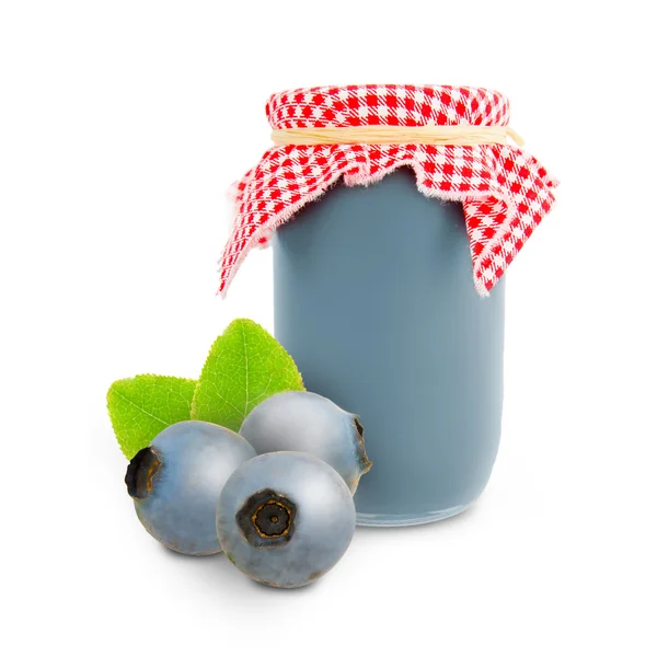 Blueberry jar — Stock Photo, Image