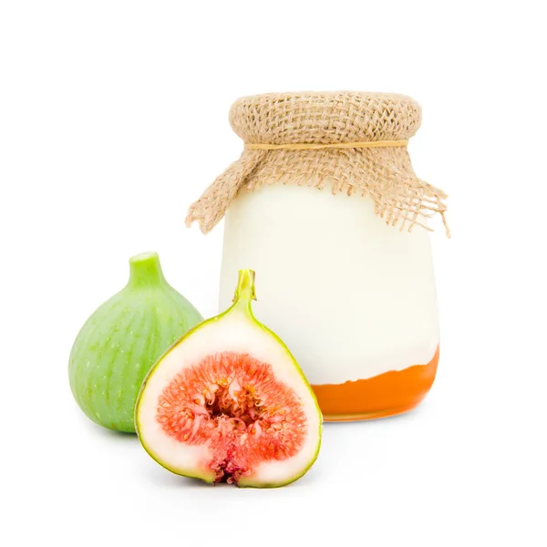 Fig yoghurt — Stockfoto