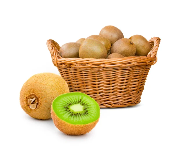 Cesta Kiwi — Foto de Stock