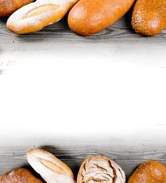 Bröd och baguette — Stockfoto