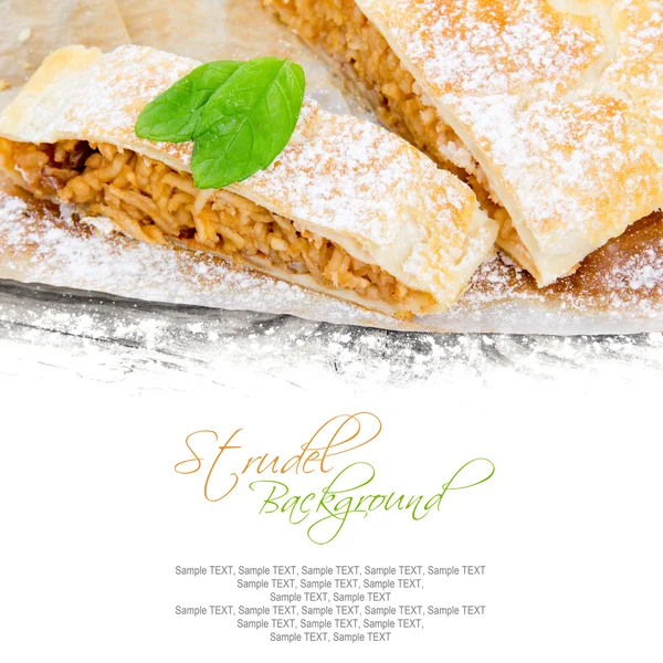 Strudel de maçã — Fotografia de Stock