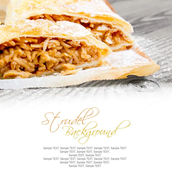 Strudel de maçã — Fotografia de Stock