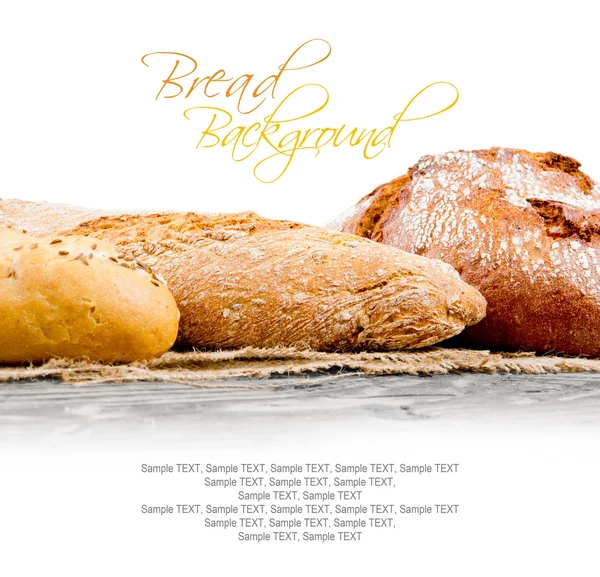 Chleba a rohlíky — Stock fotografie