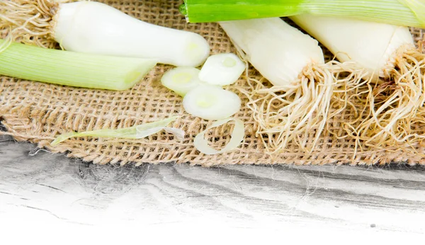 Овощи лук-порей — стоковое фото