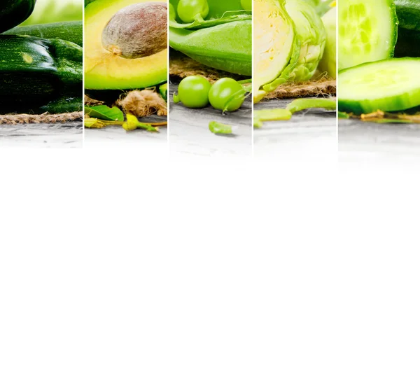Zielony mix warzyw — Zdjęcie stockowe