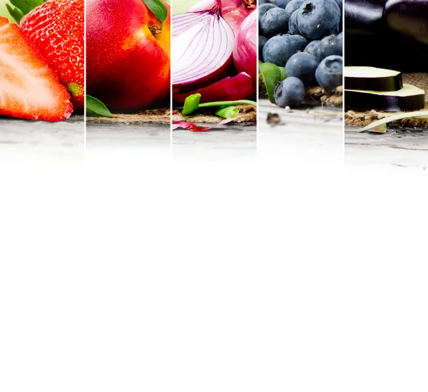 Mistura de frutas e legumes — Fotografia de Stock