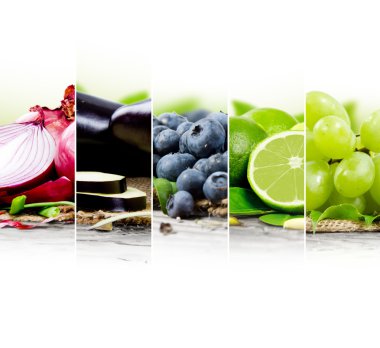 Yeşil karışımı dilimleri