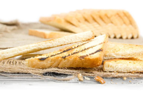 Krajíce chleba topinky — Stock fotografie
