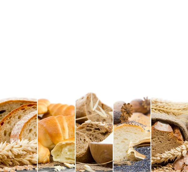 Mix sneetjes brood — Stockfoto