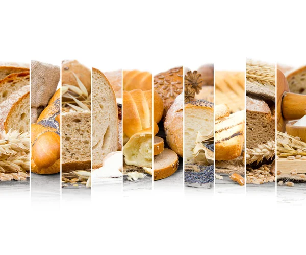 组合切片面包 — 图库照片
