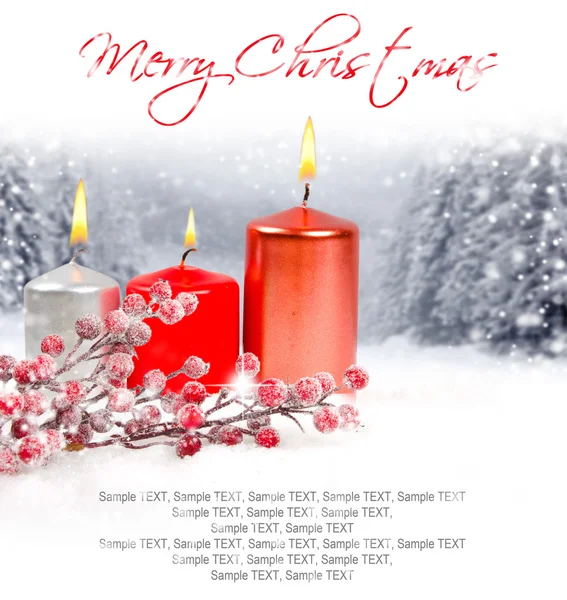 Christmas Candle background — Stock Photo, Image