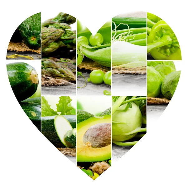 Vegetable Heart slices — Stock Photo, Image