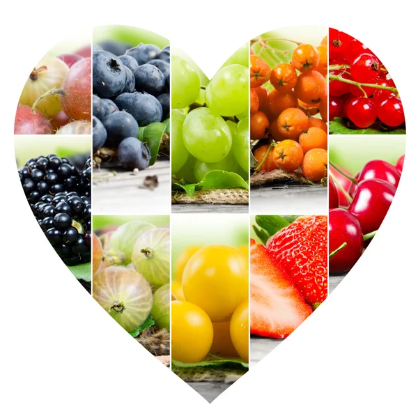 Berry Heart slices — Stock Photo, Image