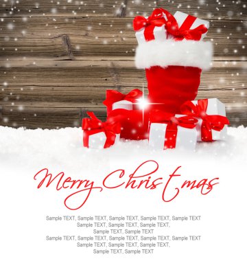 Santa çizme ve hediyeler