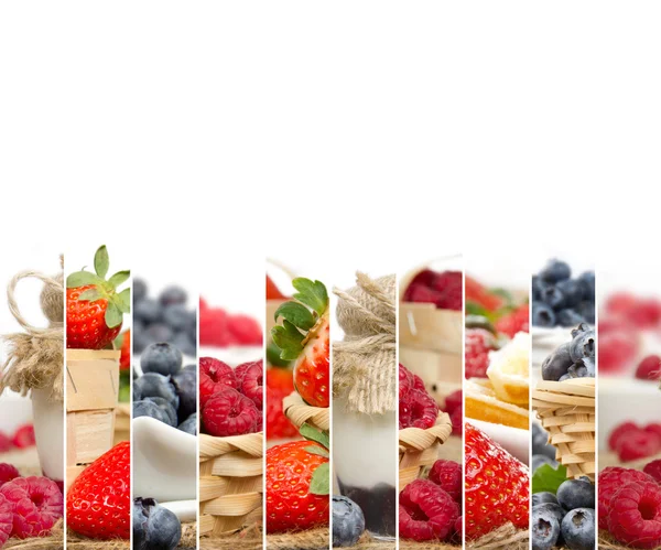 Berry mix segmenten — Stockfoto