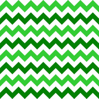 Soyut yeşil beyaz geometrik zigzag dokusu. Vektör illüstrasyonu.