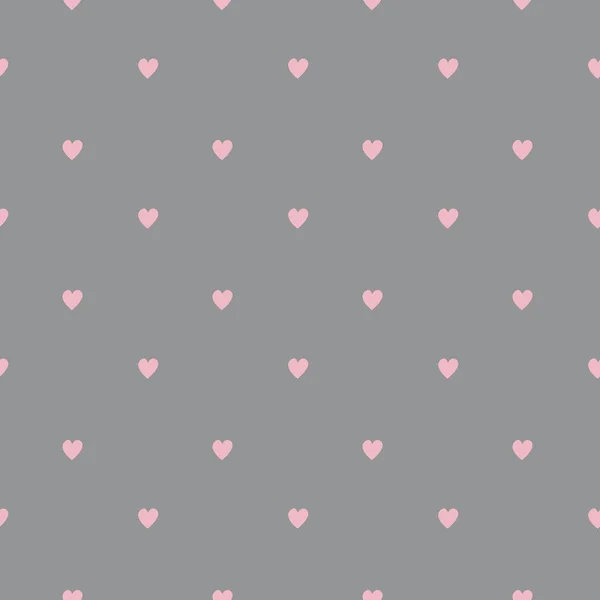 Nahtloses Muster Mit Herzen Vektorillustration Valentinstag — Stockvektor