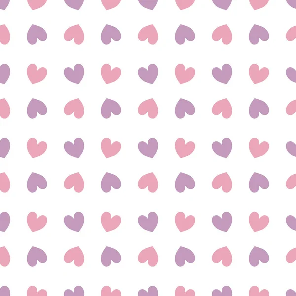 Seamless Pattern Hearts Vector Illustration Valentine Day — Stock Vector