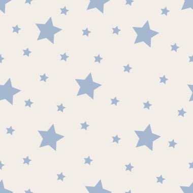 Yıldızlı kusursuz desen. Vektör illüstrasyonu.