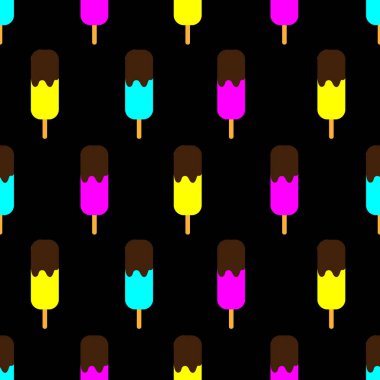 Dondurma izi yok. vektör illüstrasyonu.