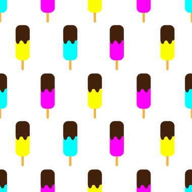 Dondurma izi yok. vektör illüstrasyonu.