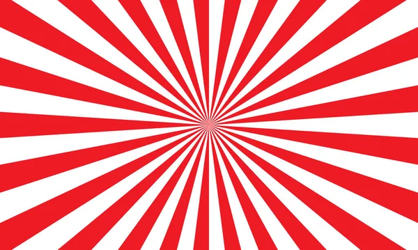 Rood Witte Kleur Barsten Achtergrond Stralen Achtergrond Retro Stijl Vector — Stockvector